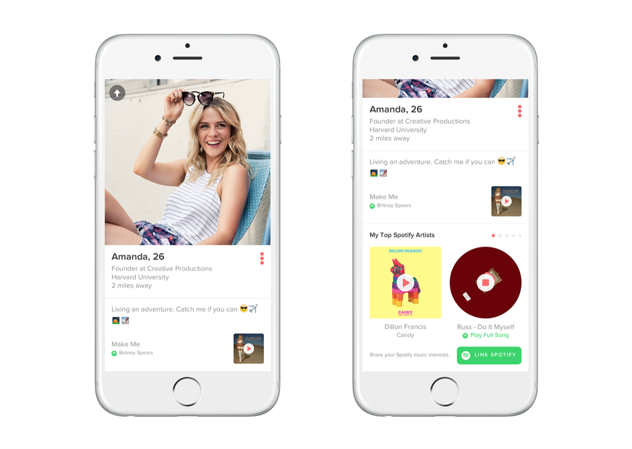 Tinder Teams Up With Spotify For New Feature