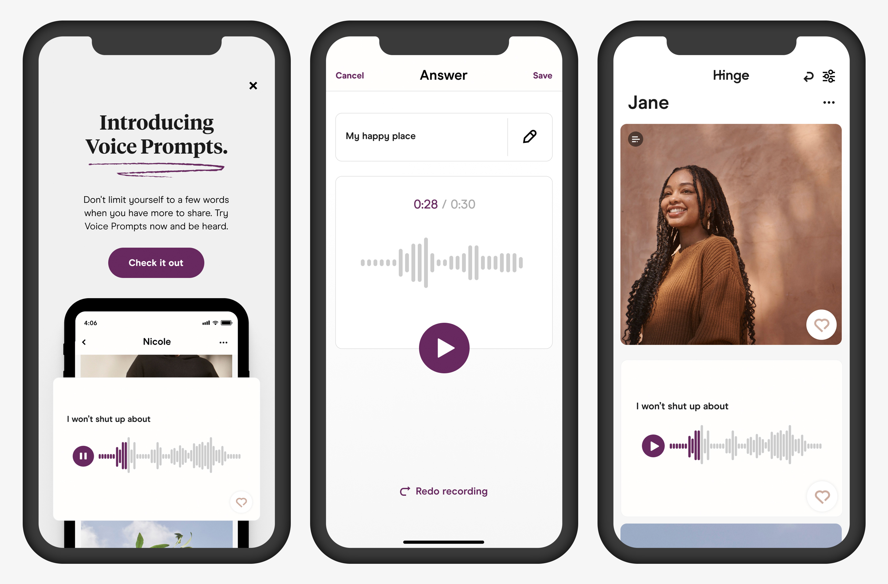 Hinge Announces Audio Expansion With ‘Voice Prompts’ and ‘Voice Notes’